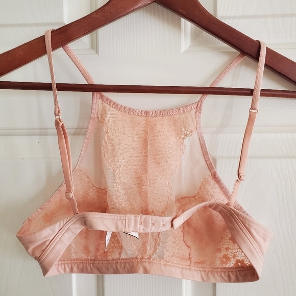 Victoria Secret Lace Halter Bralette in Pink size S - Picture 6 of 10